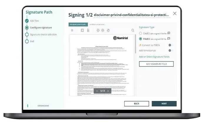 Namirial Sign Premium
